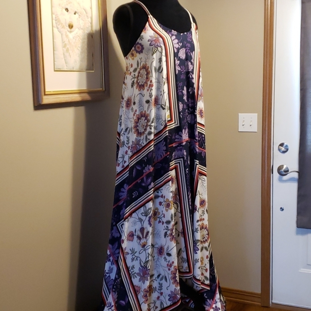 Nanette lepore floral handkerchief asymmetric